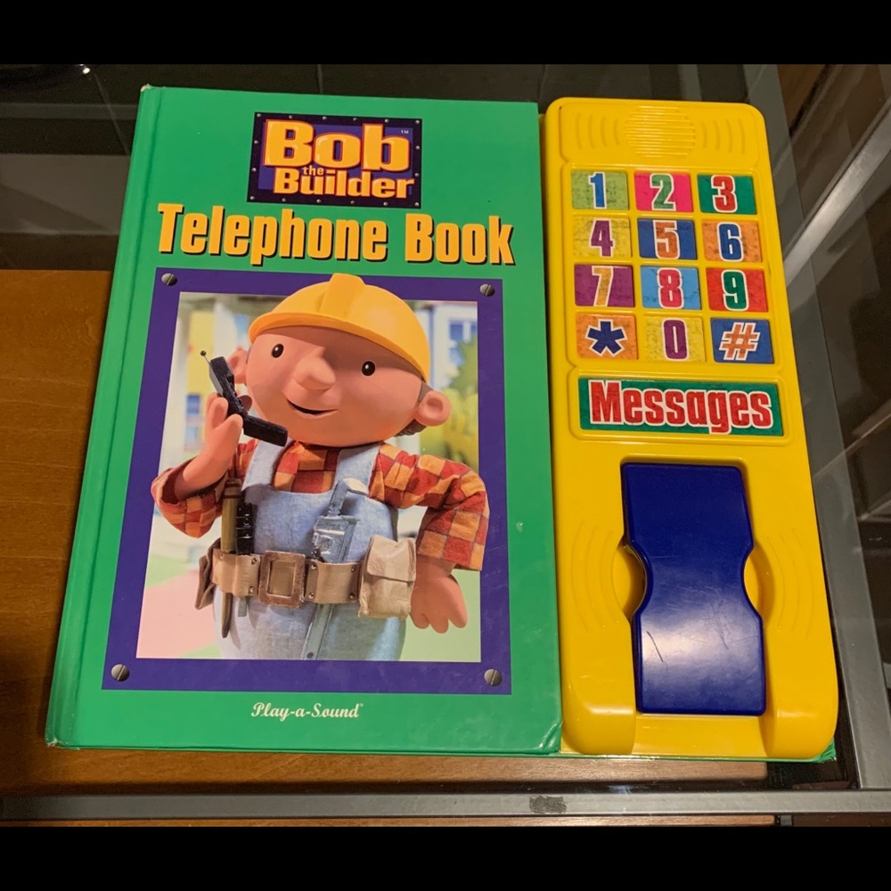 Bob the builder interactive book vintage
